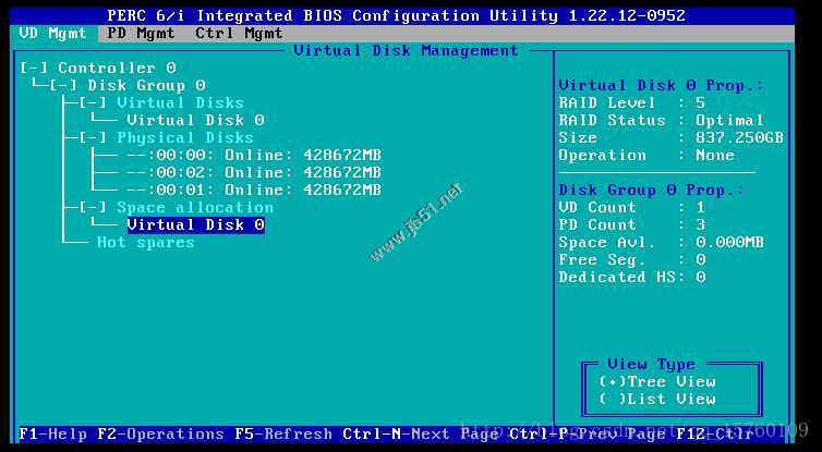 Dell R730服务器6i阵列卡Raid5配置方法(热备)