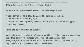 Linux 5.9 合并窗口的一些 RISC-V 软件功能支持