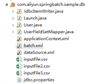 spring batch 读取多个文件数据导入数据库示例