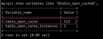 MySQL 5.6下table_open_cache参数优化合理配置详解