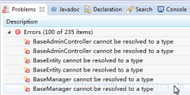 java eclipse 出现 xxx cannot be resolved to a type 错误解决方法