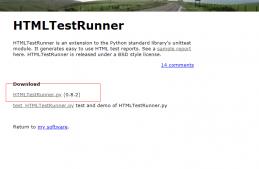Python HTMLTestRunner如何下载生成报告