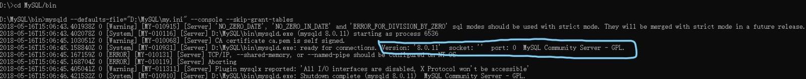 win10下MySQL 8.0登录Access denied for user‘root’@‘localhost’ (using password: YES)问题的解决方法