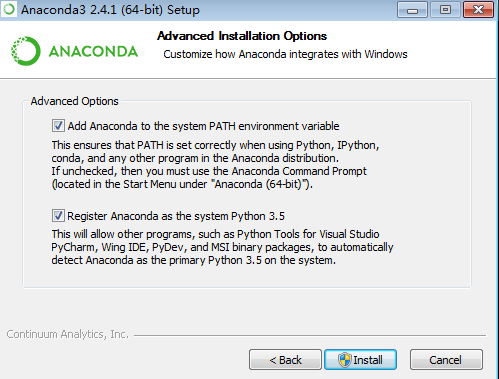 windows上安装Anaconda和python的教程详解
