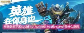英雄联盟手游could not connect to the server是什么意思 服务器问题解决方案