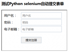 Python 自动化表单提交实例代码