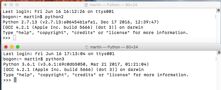 Mac 上切换Python多版本