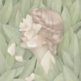 有植物的qq手绘唯美女生头像 云落泪了风会吹干它