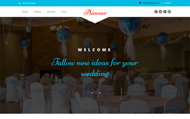 HTML婚礼策划公司网站源码