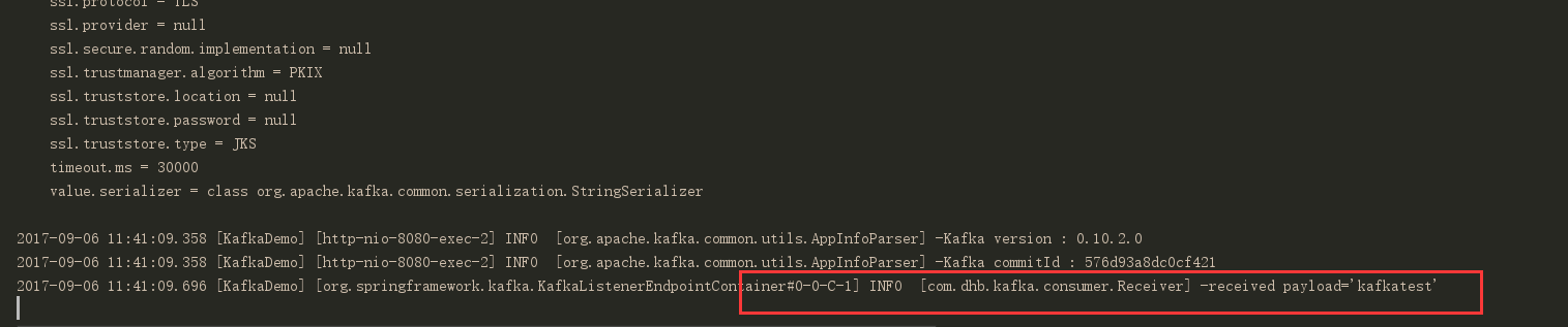 在springboot中对kafka进行读写的示例代码