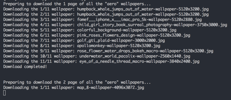 python实现壁纸批量下载代码实例
