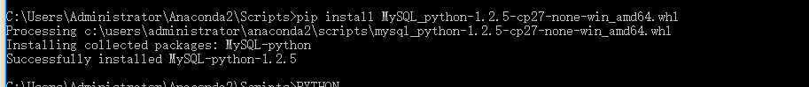 python MysqlDb模块安装及其使用详解