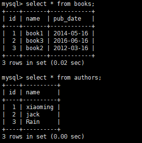python使用mysql的两种使用方式