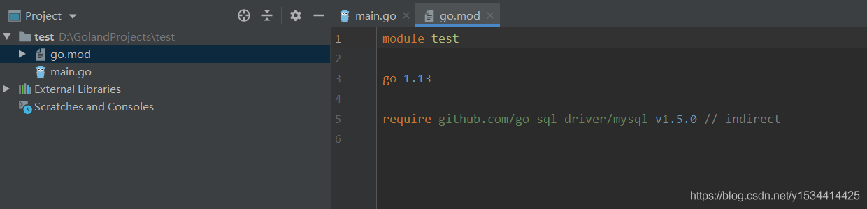 如何使用Goland IDE go mod 方式构建项目