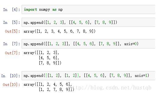 基于Python中numpy数组的合并实例讲解