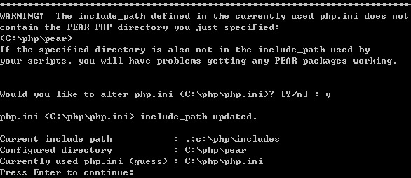 windows下安装PEAR php5.3.1下解决出错的方法