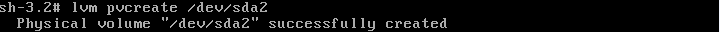 linux 字符界面 安装模式创建LVM