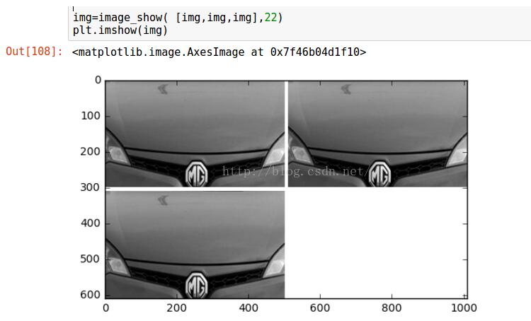 python numpy 显示图像阵列的实例
