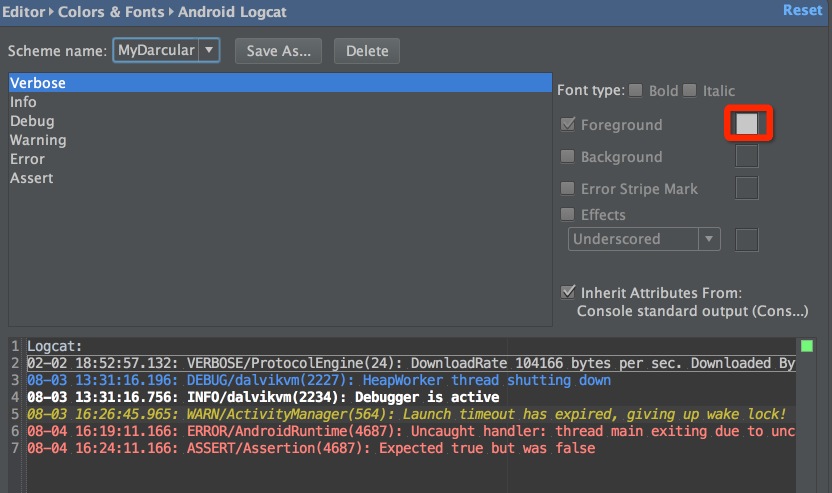 Android Studio使用小技巧：自定义Logcat