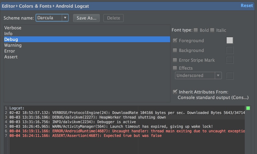 Android Studio使用小技巧：自定义Logcat