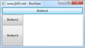 Python wxPython库Core组件BoxSizer用法示例