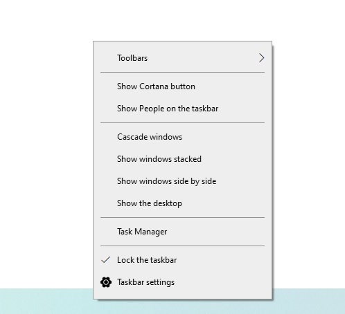 微软 Win10 任务栏菜单新变化：隐藏触摸键盘等选项将移至 “设置”应用