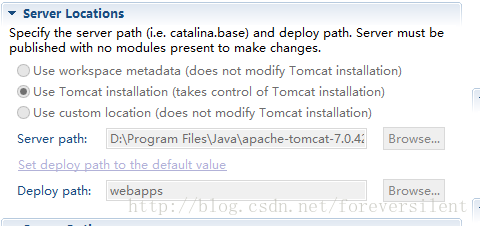 eclipse部署tomcat服务器无法启动问题的解决方法