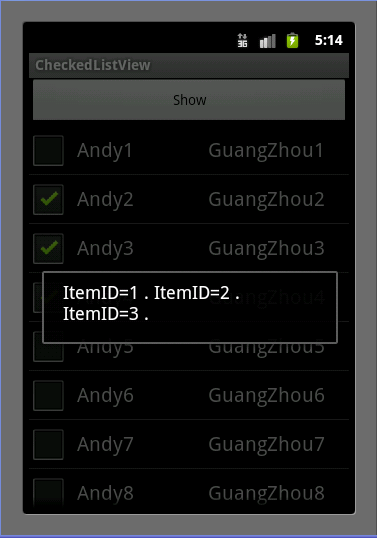 Android checkbox的listView具体操作方法