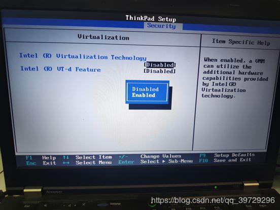 Thinkpad VMware 安装虚拟机出现此主机支持 Intel VT-x,但 Intel VT-x 处于禁用状态（问题解决方法）