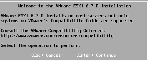 简单搭建VMware ESXi6.7(图文步骤)