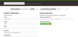 使用Spring Boot创建Web应用程序的示例代码