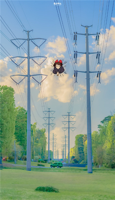 宫崎骏动漫的夏天高清手机壁纸 我喜欢的人有光光而不耀与光同尘
