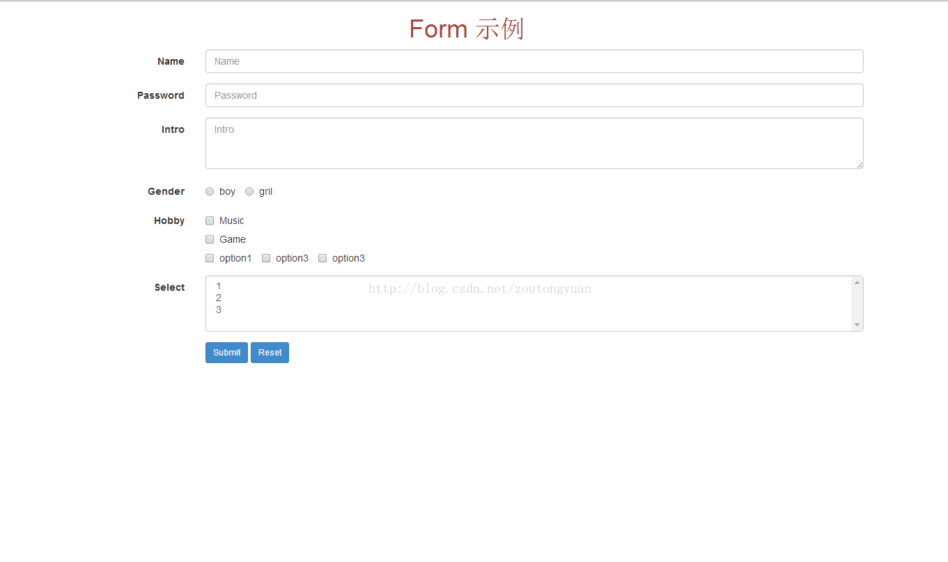 基于Bootstrap+jQuery.validate实现Form表单验证