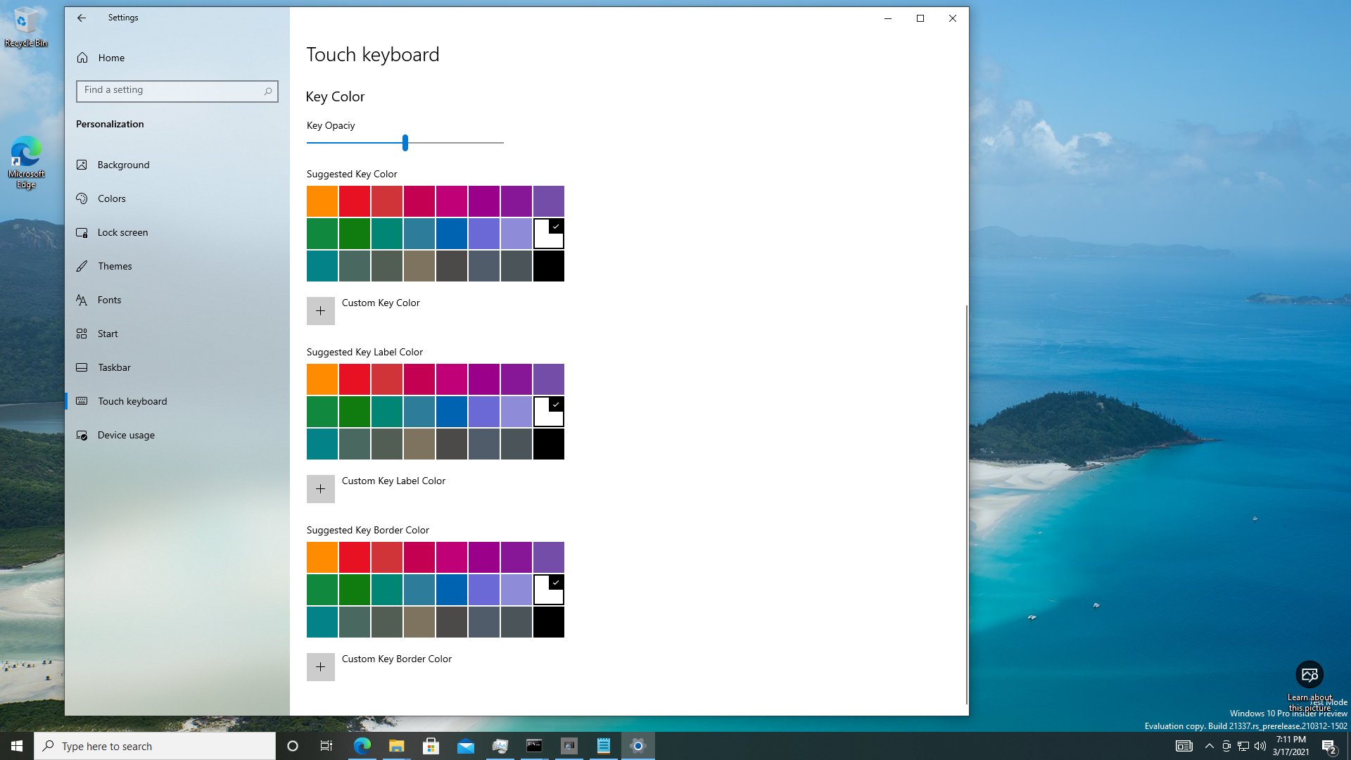Windows 10触摸键盘将获得主题功能和更多定制选项