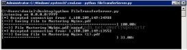 python单线程文件传输的实例(C/S)