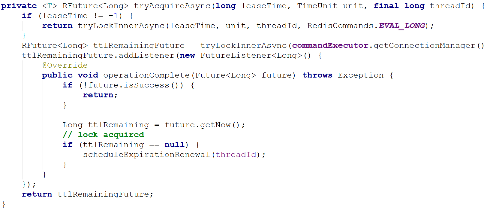 Java使用Redisson分布式锁实现原理