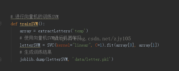 Python3.5 + sklearn利用SVM自动识别字母验证码方法示例
