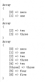 PHP实现对数组简单求交集，差集，并集功能示例