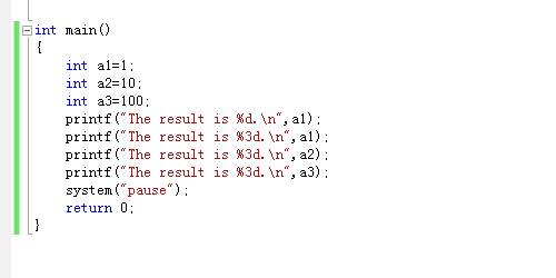 C/C++语言printf命令使用方法