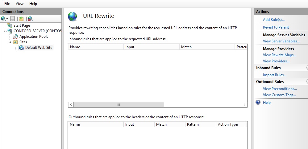 URL Rewrite Module 2.1 URL重写模块规则写法