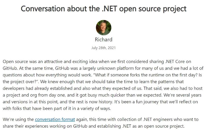 微软：.NET 平台采用率的提升归功于开源