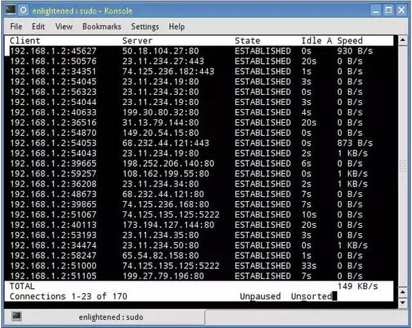 18个工具分析Linux系统占用网络带宽大的程序！