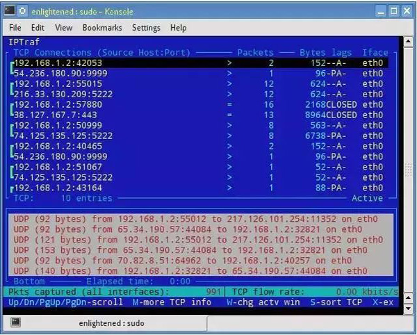 18个工具分析Linux系统占用网络带宽大的程序！