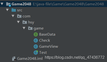Java实现2048小游戏（可直接运行）