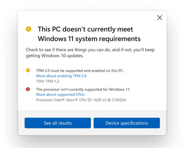微软：不受支持电脑硬上Windows 11会受到蓝屏、死机困扰