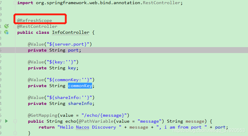 Java springboot 整合 Nacos的实例代码