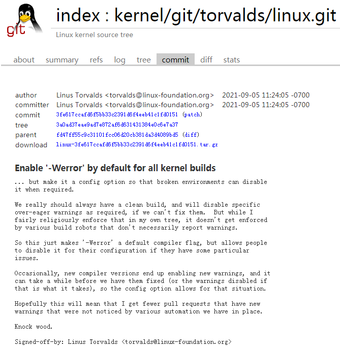 Linux 5.15将默认为所有内核构建启用-Werror编译器标记