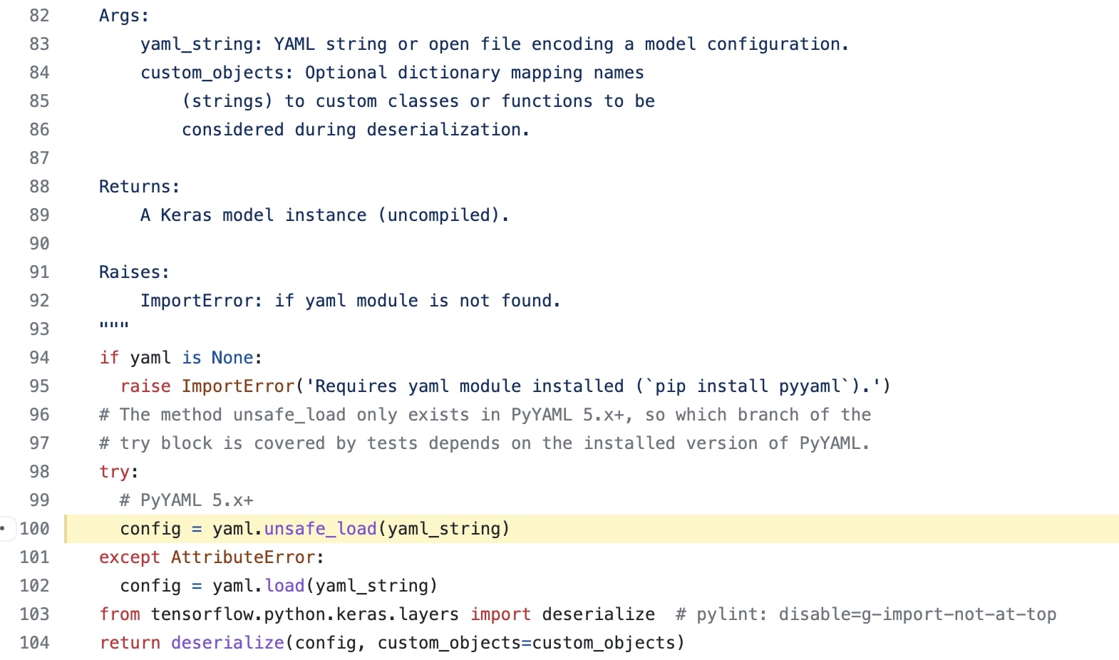 TensorFlow 因代码执行漏洞将弃用 YAML，推荐开发者改用 JSON