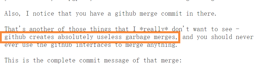 Linus 怒批 GitHub：制造了毫无用处的垃圾合并信息