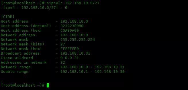 在Linux 中如何使用 Sipcalc 来计算 IP 子网